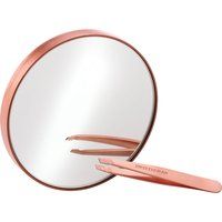 Tweezerman Rose Gold Mini Slant Tweezer and 10x Mirror | Look Fantastic (US & CA)