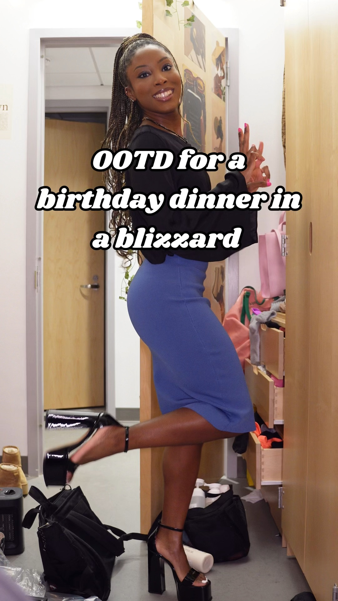 Blizzard birthday fits are always interesting 🥴 paired this lariat dress from Aritzia with a silk top from a free people set and my beloved fame Louie Vuitton platforms 🤎

#LTKU #LTKVideo #LTKbeauty