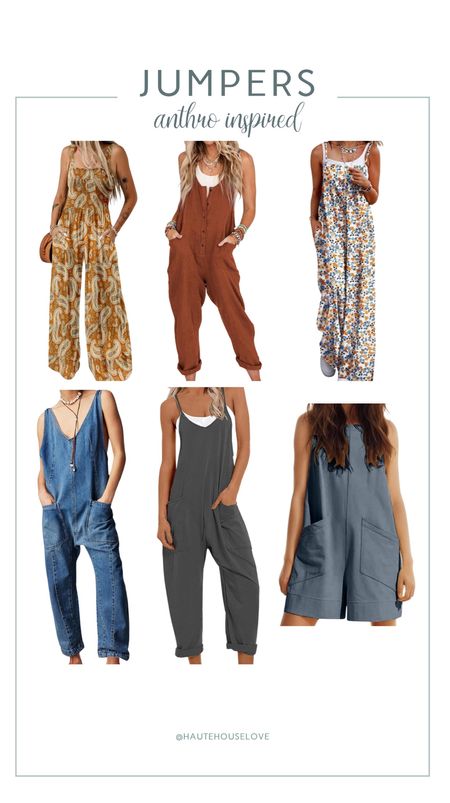 Jumpers, all from Amazon.




Summer outfit, jumpsuit, jumper, Anthropologie clothes inspired outfits

#LTKFindsUnder50 #LTKStyleTip