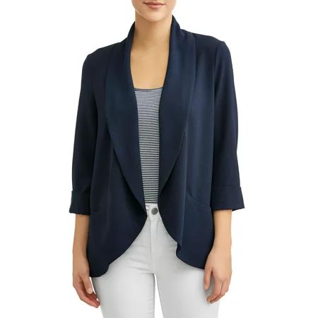 Women's Drape Front Blazer | Walmart (US)