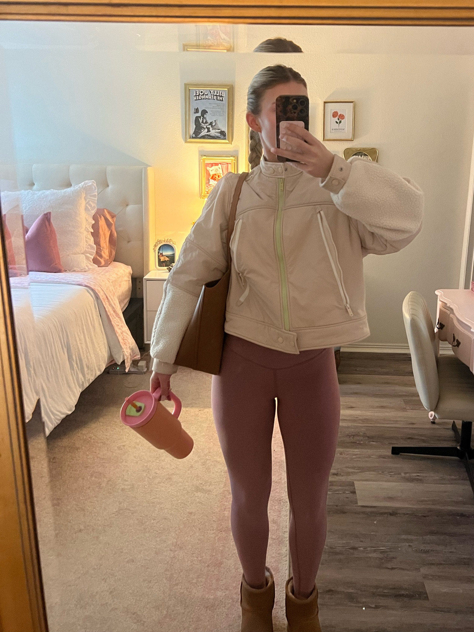 Love this jacket🤌🏼 been wearing alll month. On Your Mark Moto Fleece from FP Movement🤍🏃🏼‍♀️**Currently sold out but I linked similar! 

#LTKSeasonal #LTKFitness #LTKActive