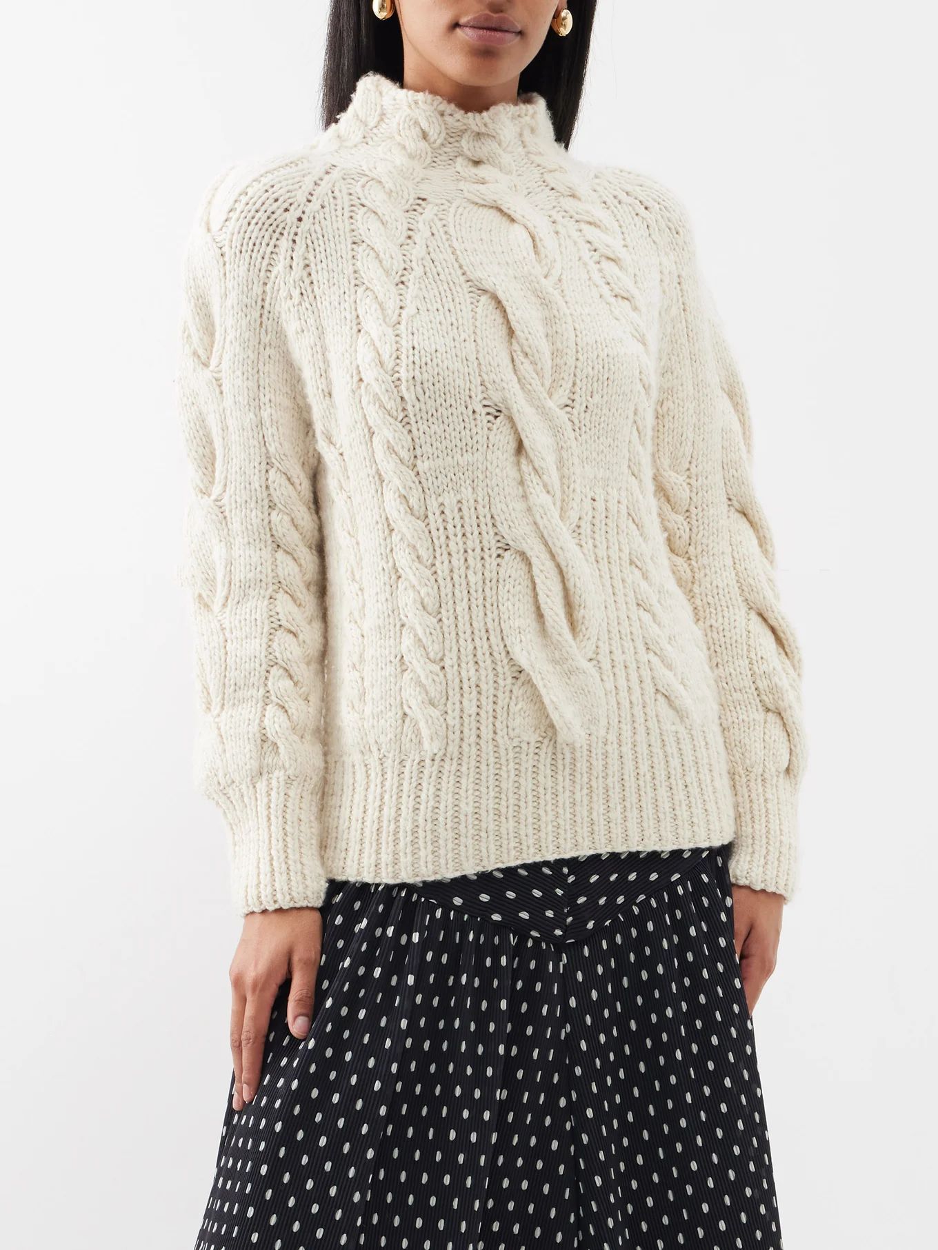 Luminosity cable-knit sweater | Matches (US)