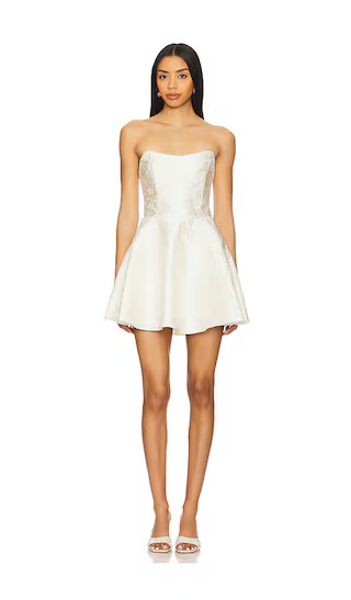Galadirel Strapless Mini Dress in Ivory | Revolve Clothing (Global)