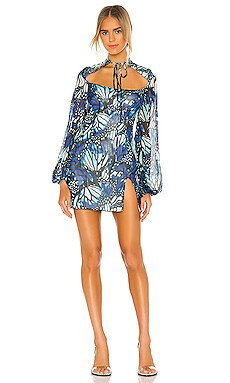 Kim Shui Butterfly Print Mini Dress in Butterfly Print from Revolve.com | Revolve Clothing (Global)