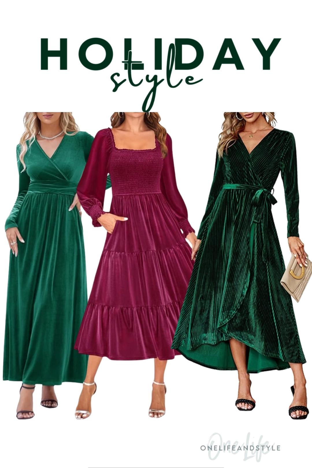Long sleeve velvet maxi dresses for the holidays 

#LTKFindsUnder50 #LTKHoliday #LTKSeasonal