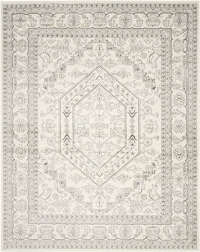 SAFAVIEH Adirondack Collection 8' x 10' Ivory / Silver ADR108B Oriental Medallion Non-Shedding Li... | Amazon (US)