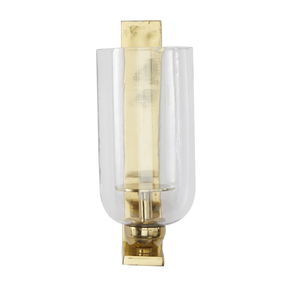 Cochenour Aluminum Metal Single Candle Indoor Outdoor Gold Wall Sconce | Wayfair North America