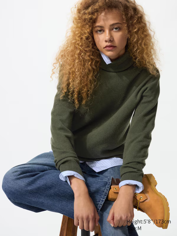 100% Cashmere Turtleneck Jumper | UNIQLO (UK)