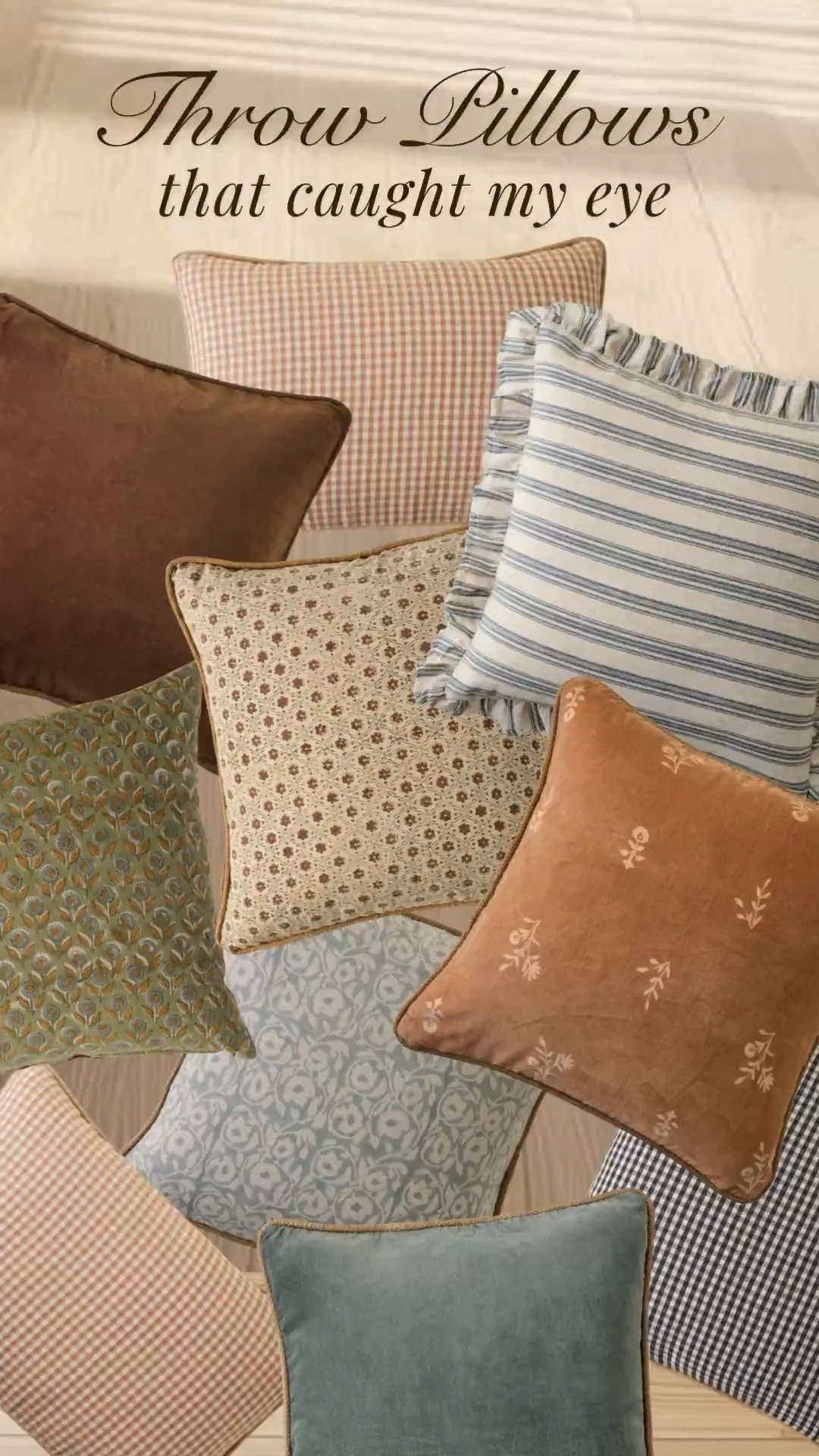 I love these colorful throw pillows from the Magnolia spring collection; perfect for a room refresh! cottage core, modern organic, traditional, living room, family room, bedroom, guest room, girl's room, primary bedroom, entryway, sofa, couch#LTKFindsUnder100

#LTKSpringSale 

#LTKSeasonal #LTKHome