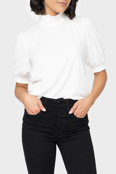 GIGI Feminine Mock Neck Luxe Sweater | Gibson