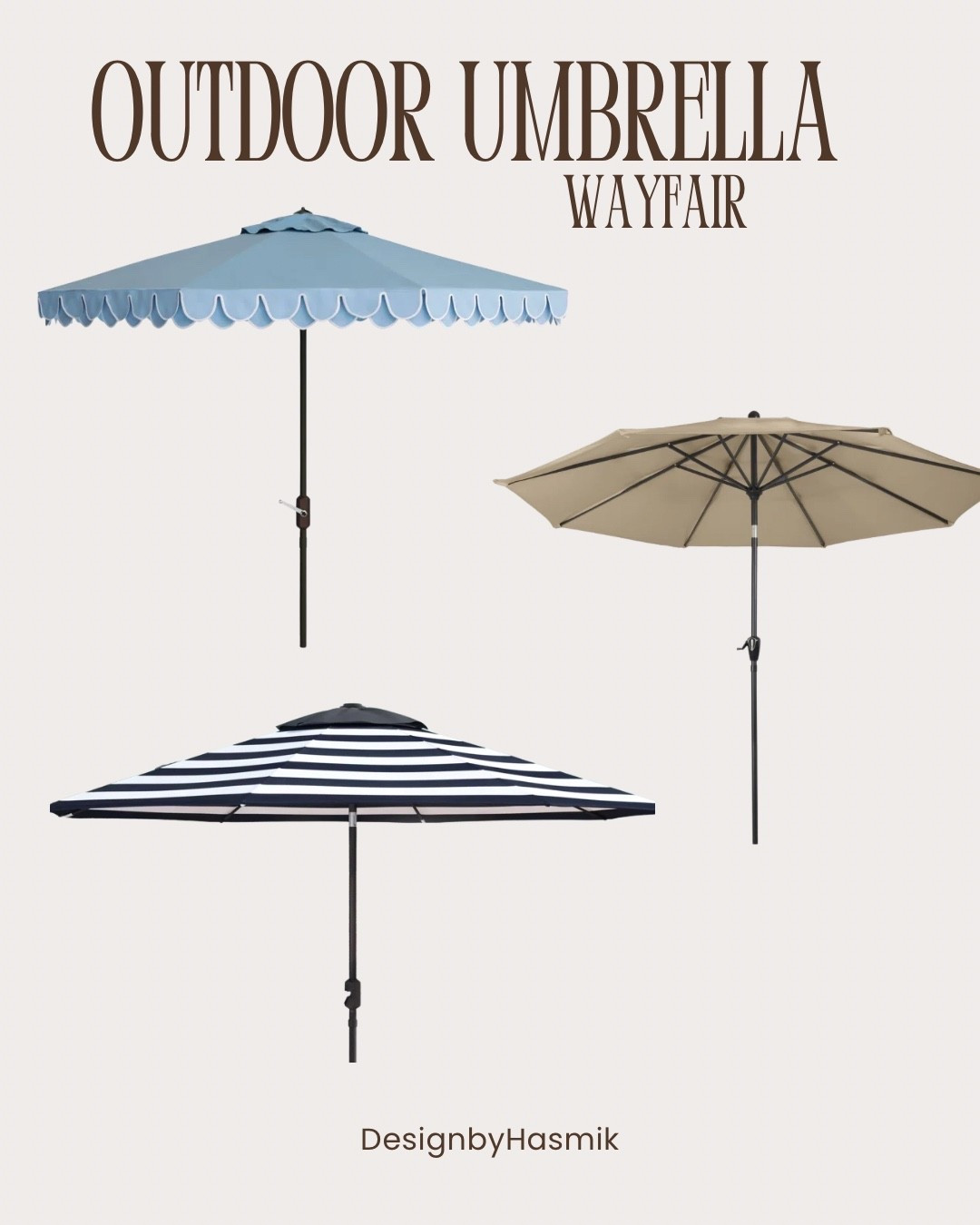 Soft blue patio umbrellas, classic stripes, and neutral outdoor decor will always be timeless 🌊 These outdoor styling ideas are perfect for a backyard makeover, patio refresh, or luxury outdoor entertaining space. I’m loving this mix of coastal patio decor and elegant summer style from Wayfair.

#CoastalDecor #PatioDesign #OutdoorDecor #Wayfair #SummerStyle #BackyardDecor #PatioInspo #OutdoorInspiration #CoastalLiving #LuxuryPatio #HomeStyling #OutdoorFurniture #DesignByHasmik @Wayfair

#LTKSwim #LTKHome #LTKSaleAlert