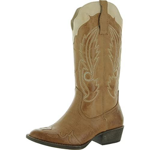 Coconuts by Matisse Womens Cisco Cowboy, Western Boots Brown 7.5 Medium (B,M) | Amazon (US)