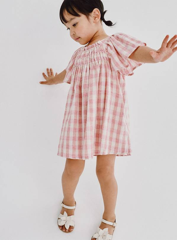 Pink Gingham Dress 2-3 years | Tu Clothing