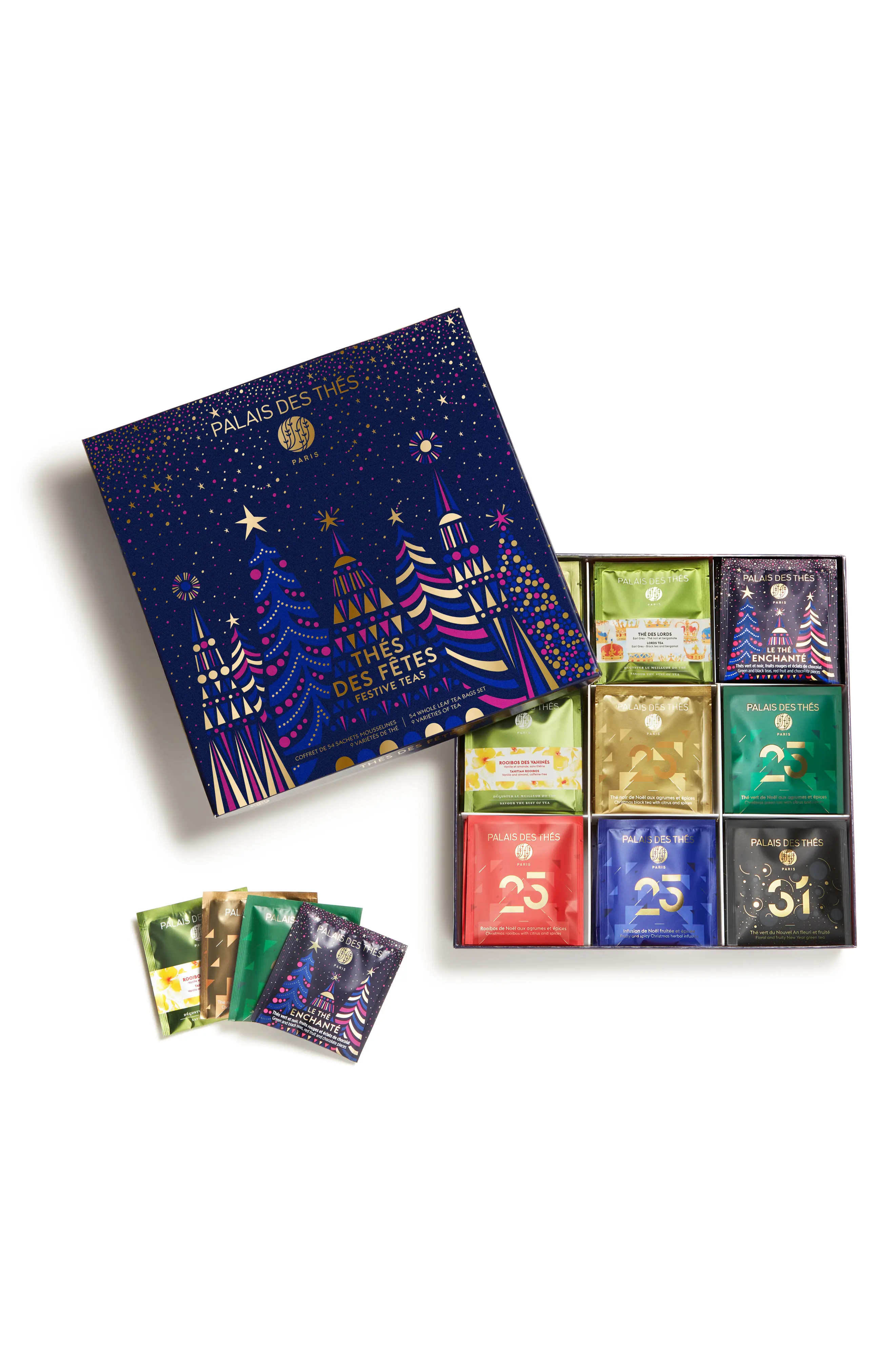Palais des Thes Festive Teas Holiday Tea Tasting Set in White at Nordstrom | Nordstrom