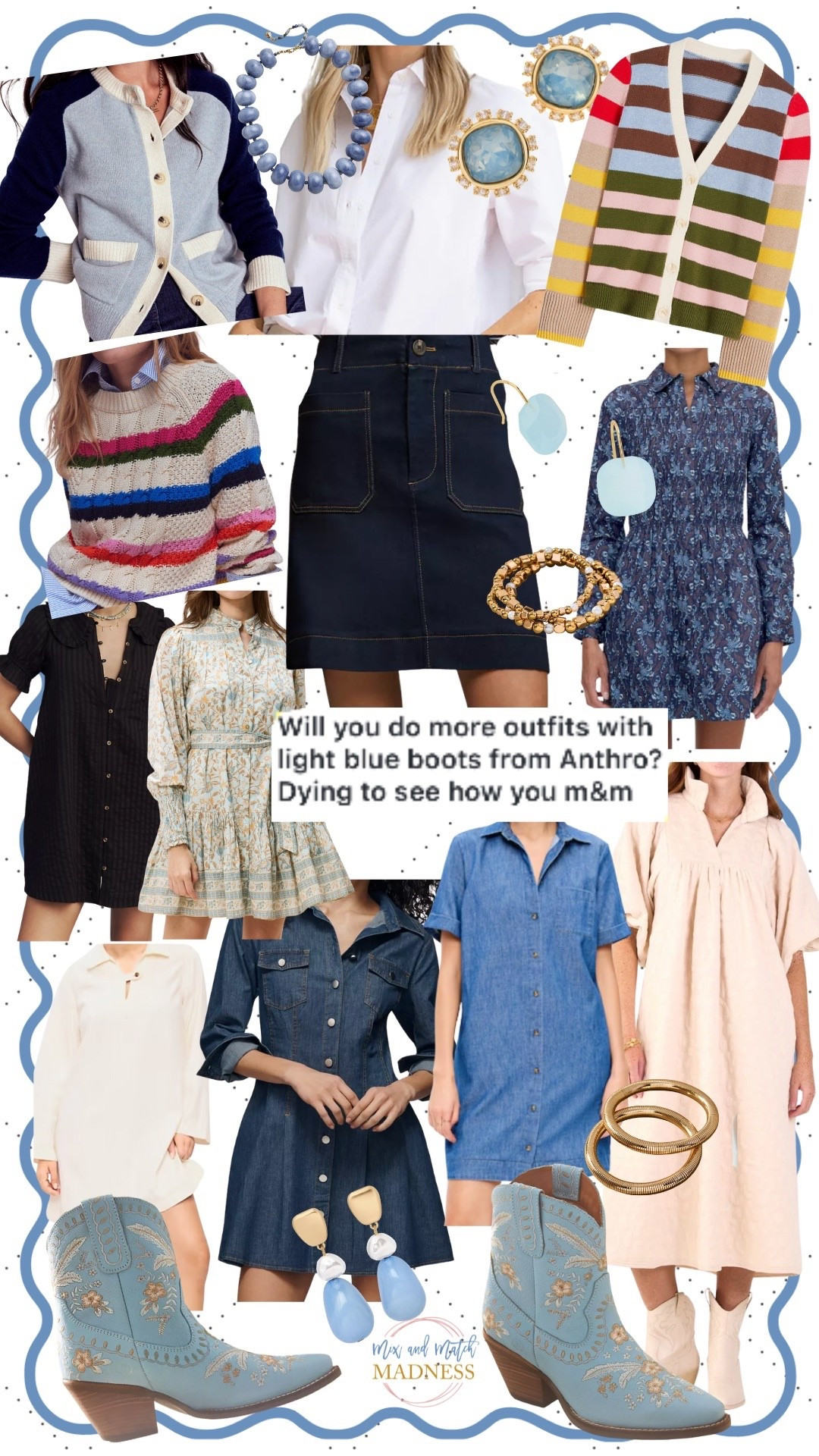 Showing many ways to style these blue booties. Endless ways to mix & match ALL your accessories and use pops of color…. Throw on your fav white button-down and go from there! 

#LTKdayinmylife #LTKOver40 #LTKootd