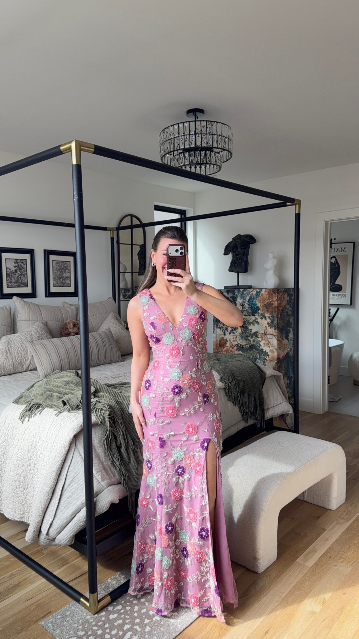 pink floral sequin gown by dress the population 

i did a size small

summer event
wedding guest dress
shower 
graduation 
special occasion 
formal attire
black tie 
floral dress

#LTKwedding #LTKStyle #LTKEvent