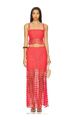 SAYLOR Elie Dress in Poppy from Revolve.com | Revolve Clothing (Global)