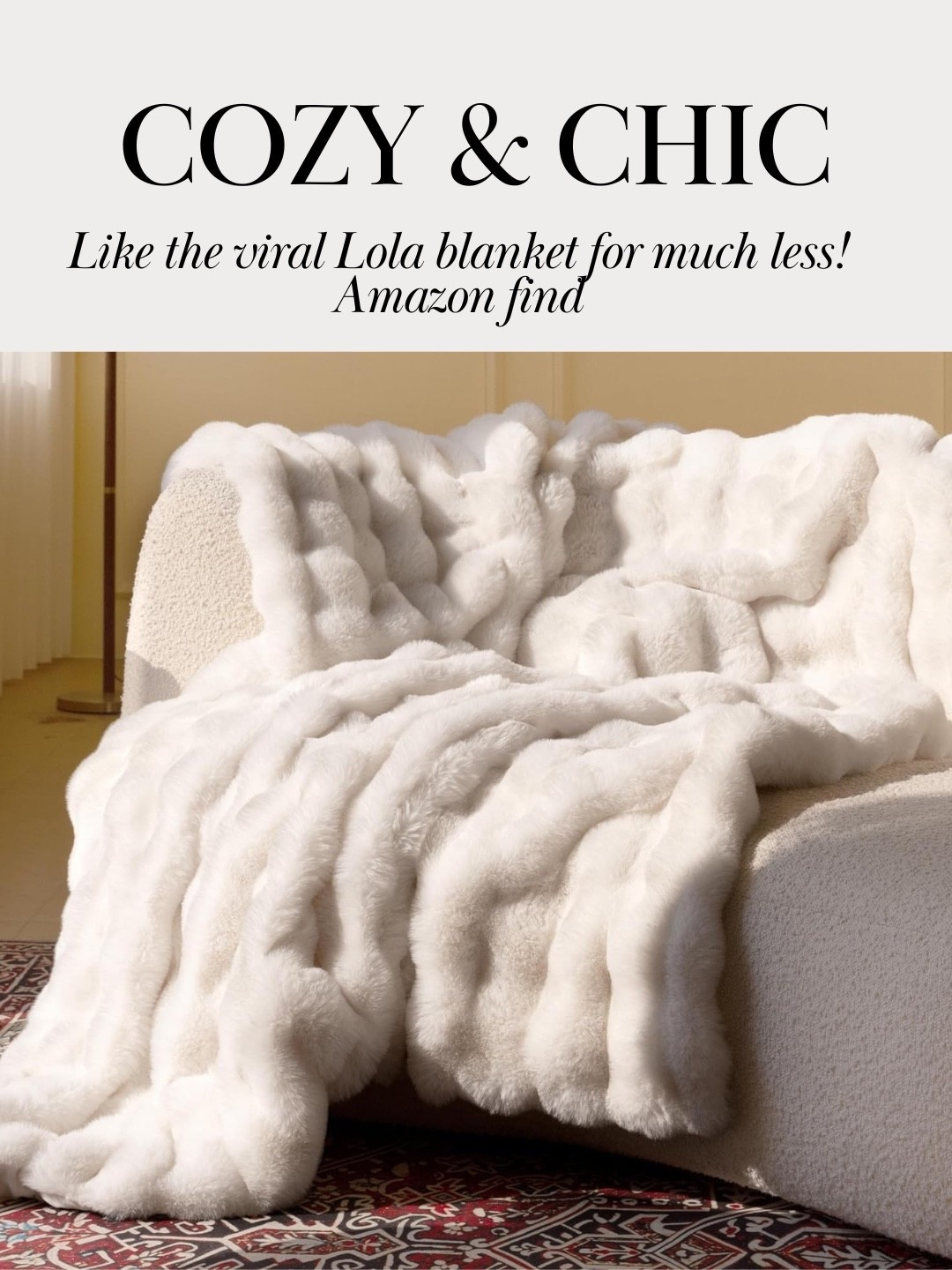 Similar for the viral Lola blanket from Amazon!!

#LTKFindsUnder50 #LTKHome #LTKselfcare