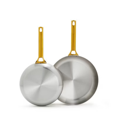 GreenPan (10" and 12") Reserve Stainless Steel Fry Pan Set | Target