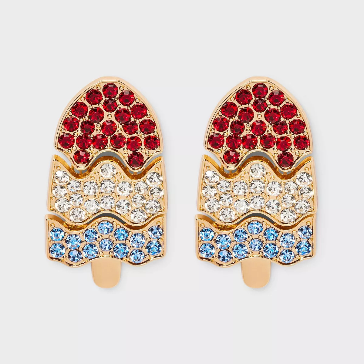 Americana Popsicle Drop Earrings - Red/White/Blue | Target
