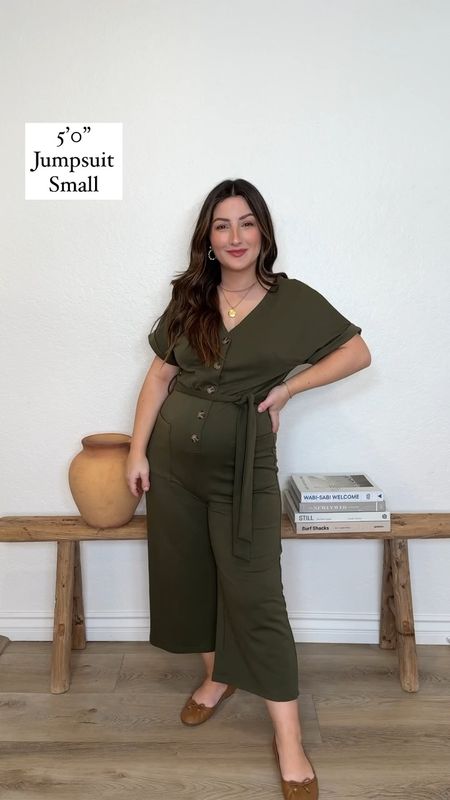 Love the color and fit of this jumpsuit! 

Wearing size small
Bump friendly and petite friendly! 



#LTKStyleTip #LTKFindsUnder100 #LTKBump