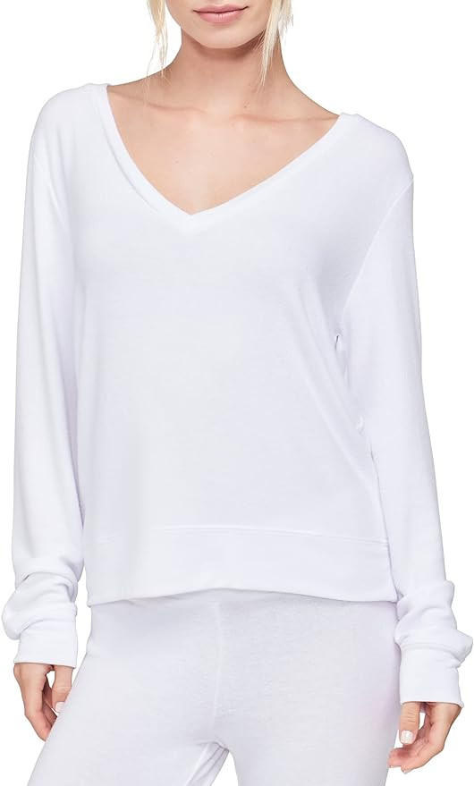 Wildfox Women's Deep V-Neck Baggy Beach Sweatshirt | Amazon (US)