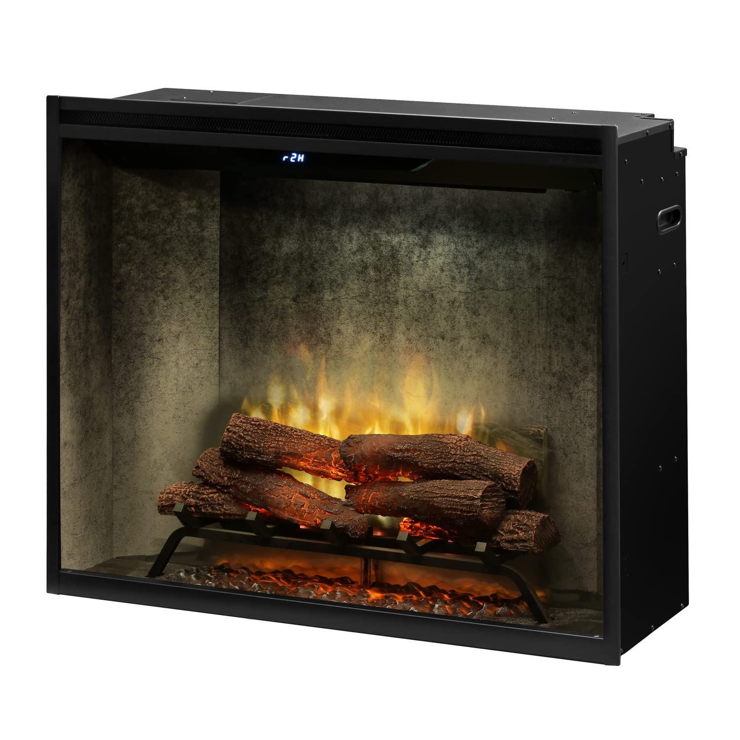 Dimplex Revillusion 36" Built-in Electric Fireplace with Weathered Concrete Interior & Remote Contro | Amazon (US)