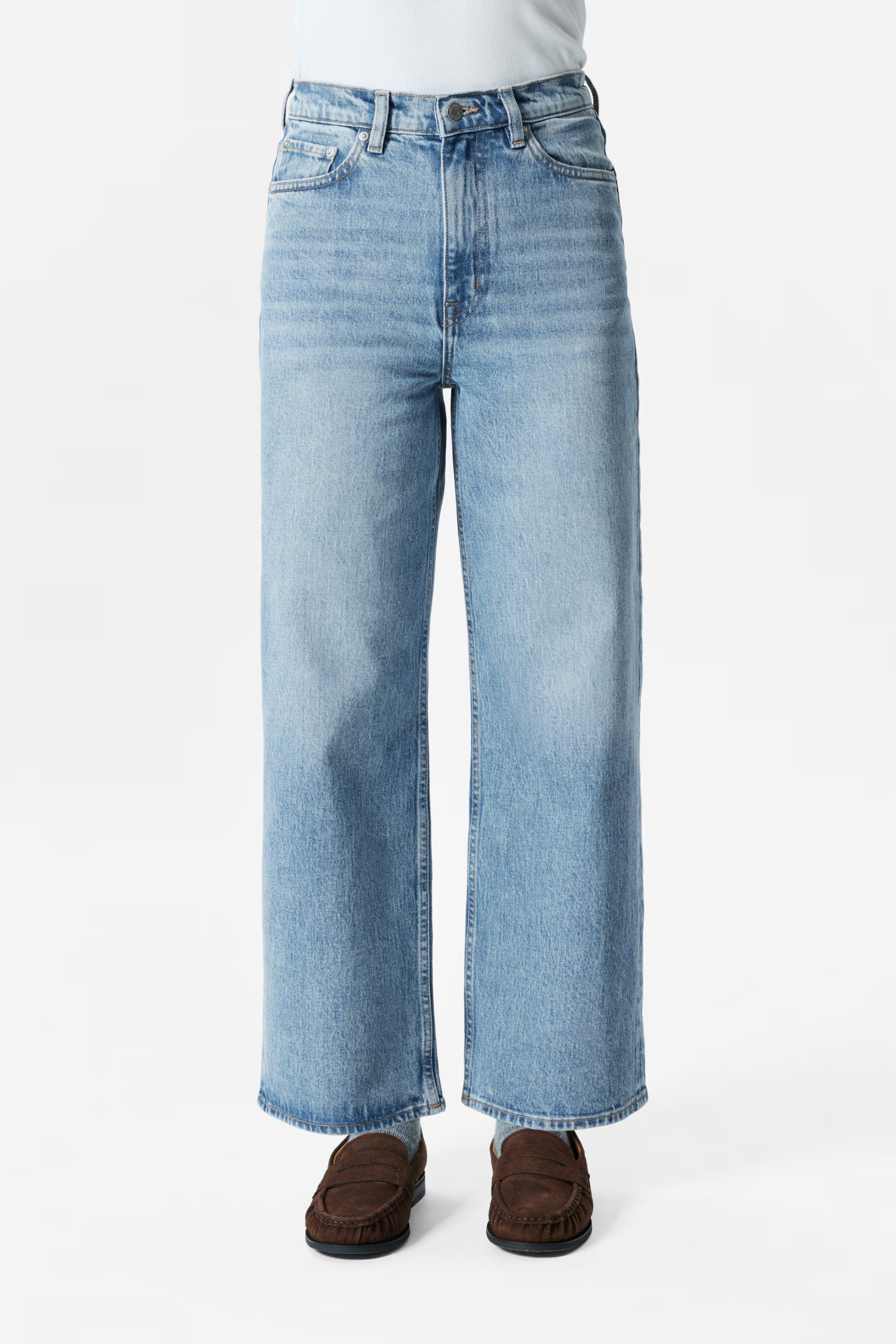 Cropped Wide-Leg Jeans | H&M (UK, MY, IN, SG, PH, TW, HK)