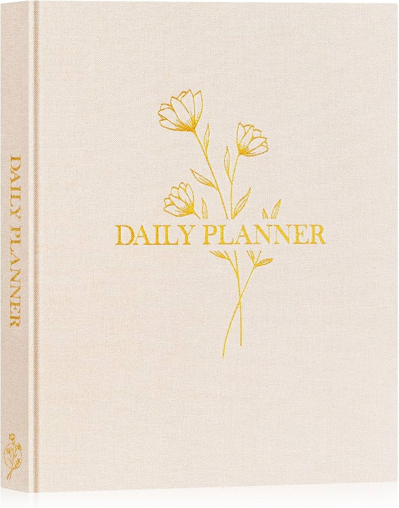 Lanpn Undated Daily Planner Hourly Schedule Notebook, 196 Pages 2 Page per Day To Do List Noteboo... | Amazon (US)