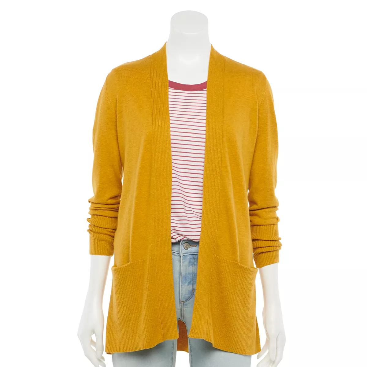 Women's Sonoma Goods For Life® Open-Front Rib Cardigan | Kohl's