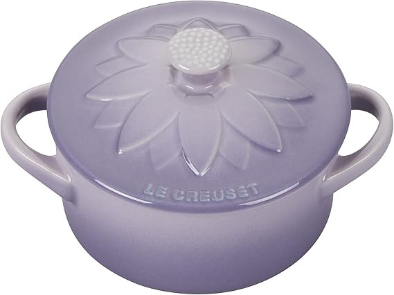 Le Creuset Stoneware Mini Round Cocotte with Flower Lid, 8oz., Provence | Amazon (US)
