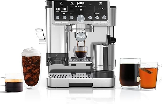 Ninja Luxe Café Pro Series, Espresso Machine, Drip Coffee, Cold Brew, Hot Water, Integrated Tamp... | Amazon (US)