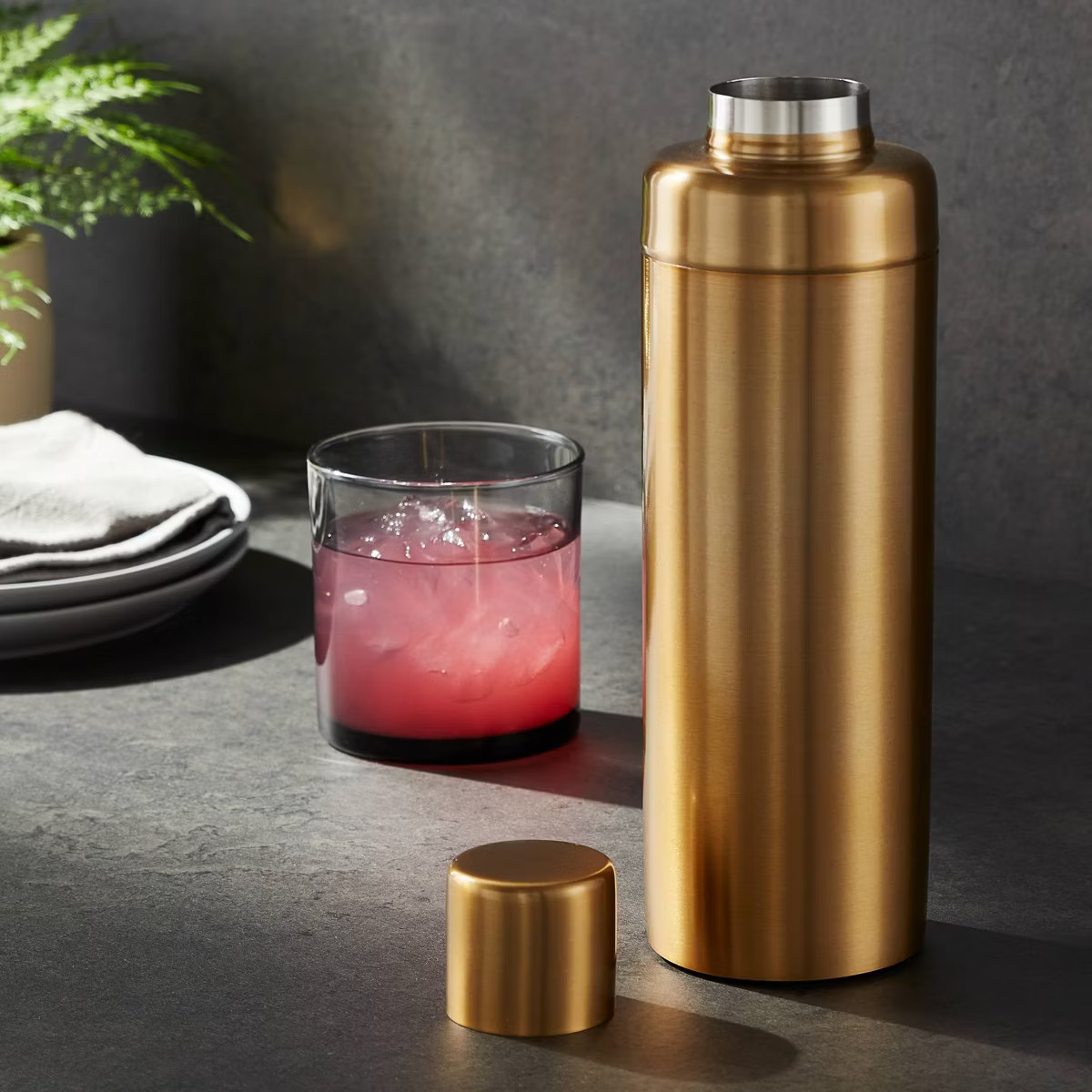 Metal Cocktail Shaker Gold - Threshold™ | Target