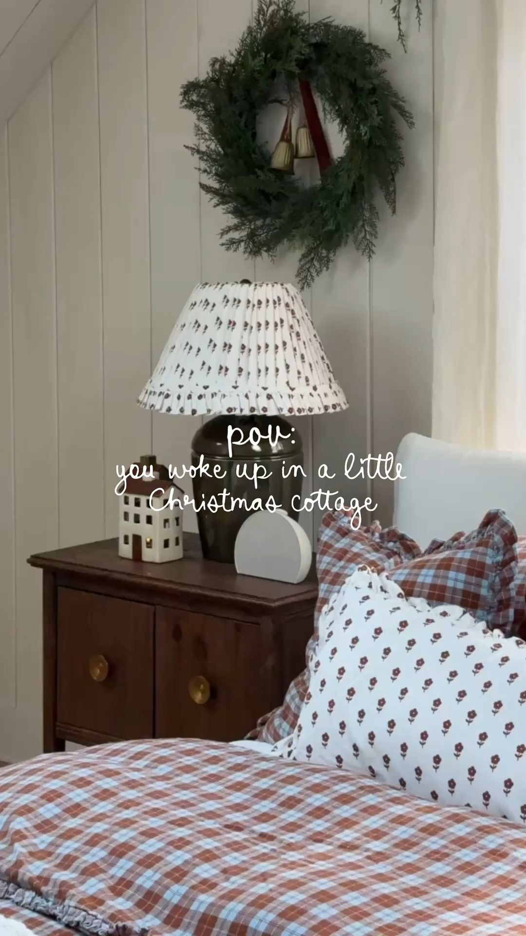 A cozy little cottage bedroom ◡̈ fell in love with this plaid pattern duvet from the @heathertaylorhome x @thecompanystore collab and the rest is history 😆 isn’t it gorgeous!? the quality is amazing and the perfect weight for the season!  #companyfamily 

#LTKHoliday #LTKSeasonal #LTKHome