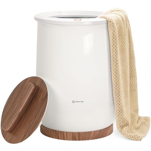 Keenray Towel Warmer, Luxury Towel Warmer Bucket, Large Towel Warmers for Bathroom, Auto Shut Off, Fits Up to Two 40"X70" Oversized Towels, Bathrobes, Blankets, PJ's and More, CL1(Brown) | Amazon (US)