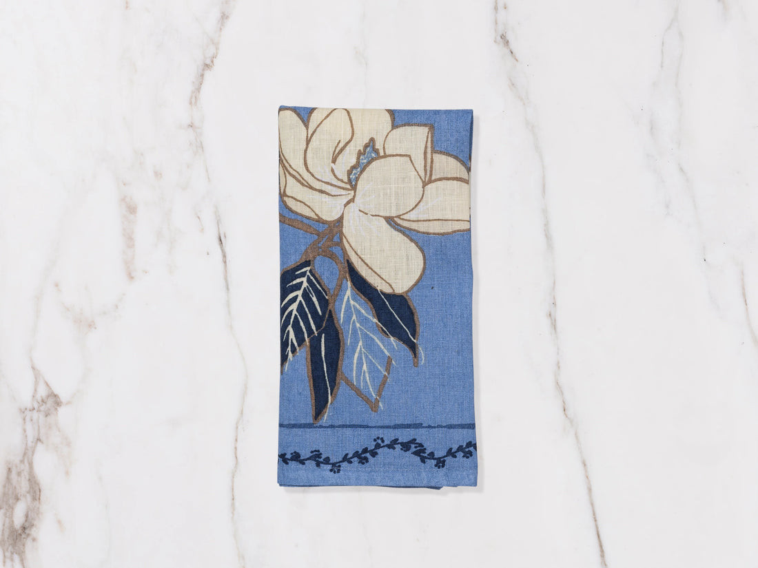 Magnolia Lapis Napkin, Set of 4 | Half Past Seven
