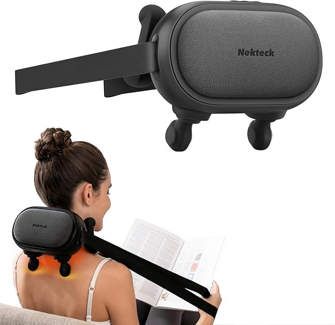 Nekteck Cordless Neck Massager, Shiatsu Neck and Back Massager with Heat, FSA Eligible Gift, Deep... | Amazon (US)
