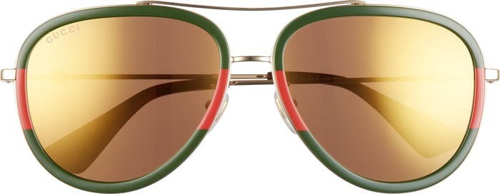 57mm Aviator Sunglasses | Nordstrom