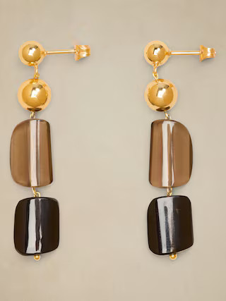 Smoky Quartz Drop Earrings | Banana Republic Factory