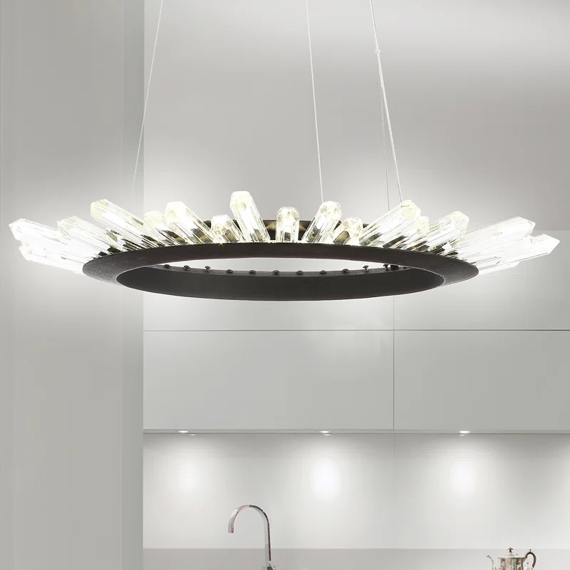 Ella LED Wagon Wheel Chandelier | Wayfair North America