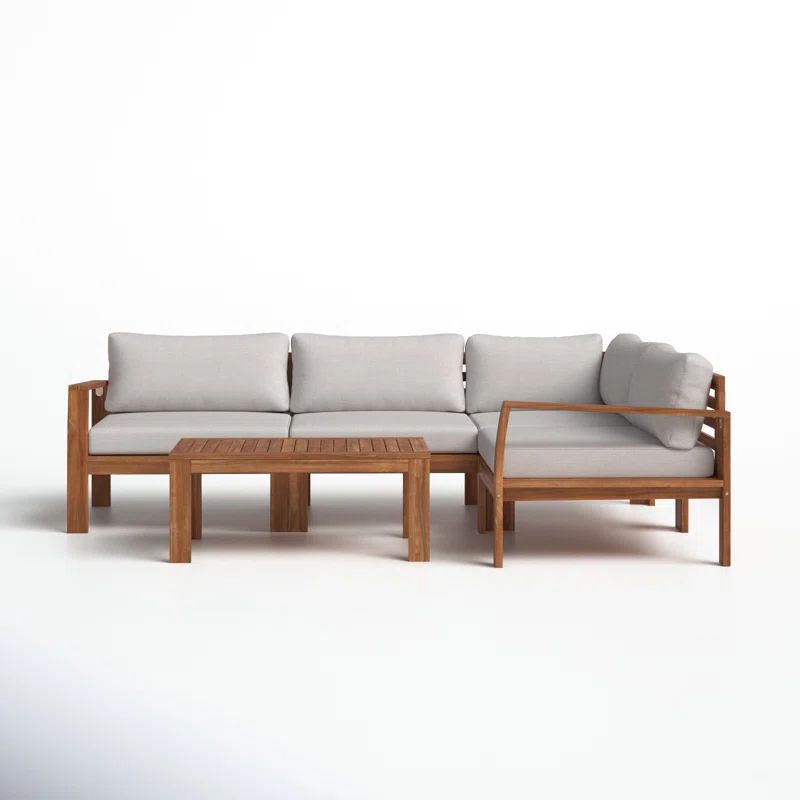 5 Piece Sectional Seating Group with Cushions | Wayfair North America