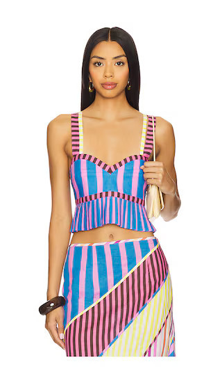 CeliaB Julieta Top in Blue,Pink. - size L | Revolve Clothing (Global)