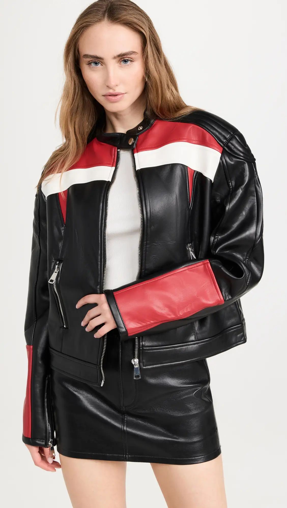 Lioness Top Model Faux Leather Biker Jacket | Shopbop | Shopbop