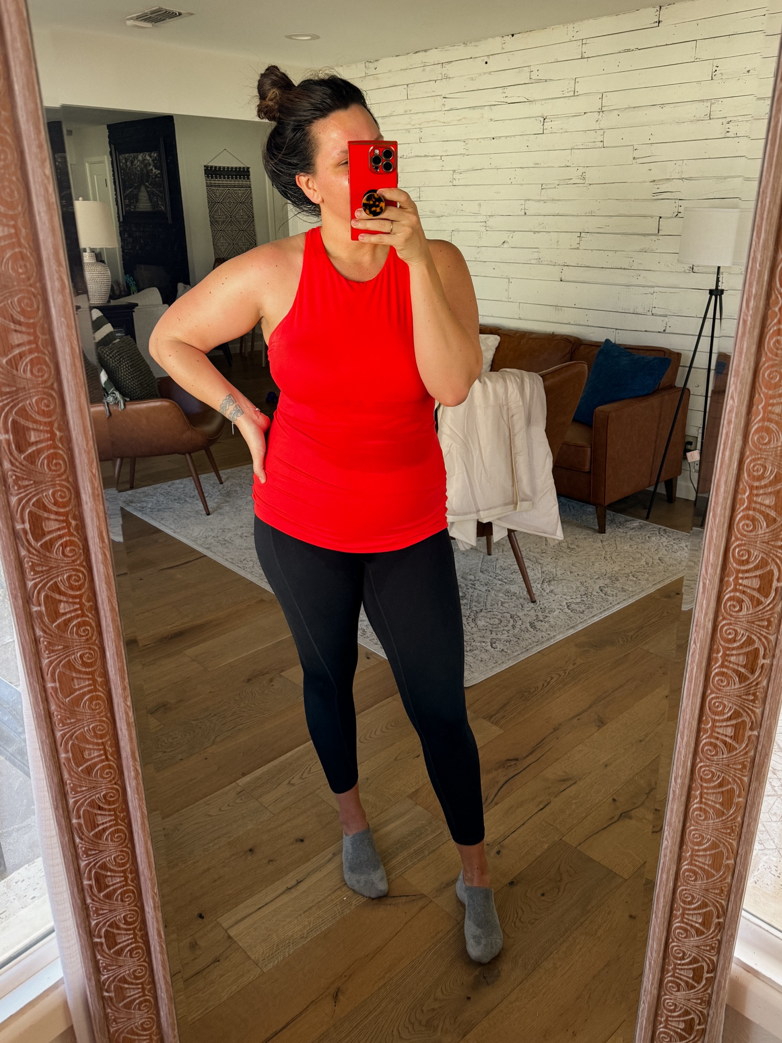 Workout top: XL
LEGGINGS: Large


#LTKmidsize #LTKfindsunder50 #LTKfitness