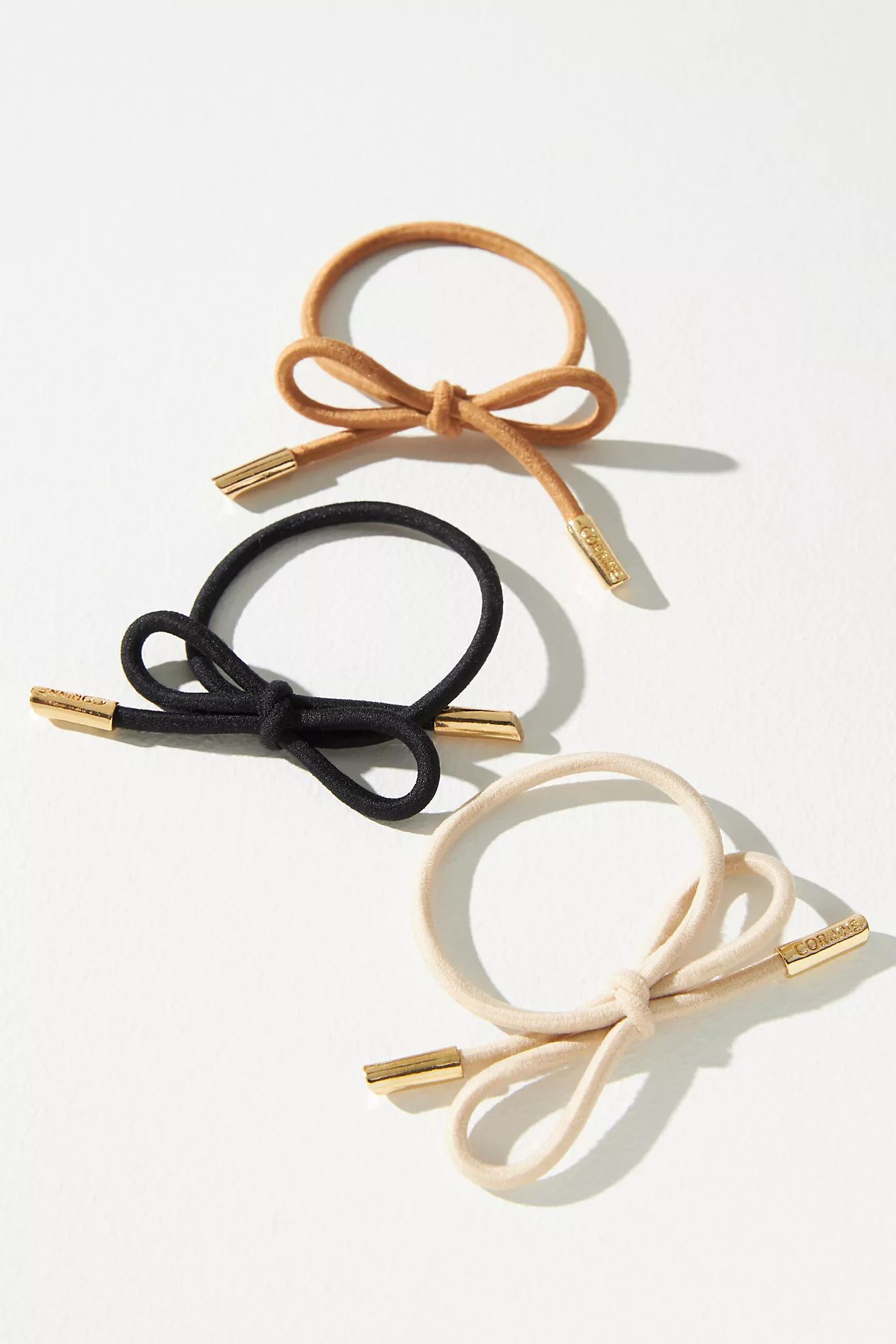 Corinne Bow Hair Ties, Set of 3 | Anthropologie (US)