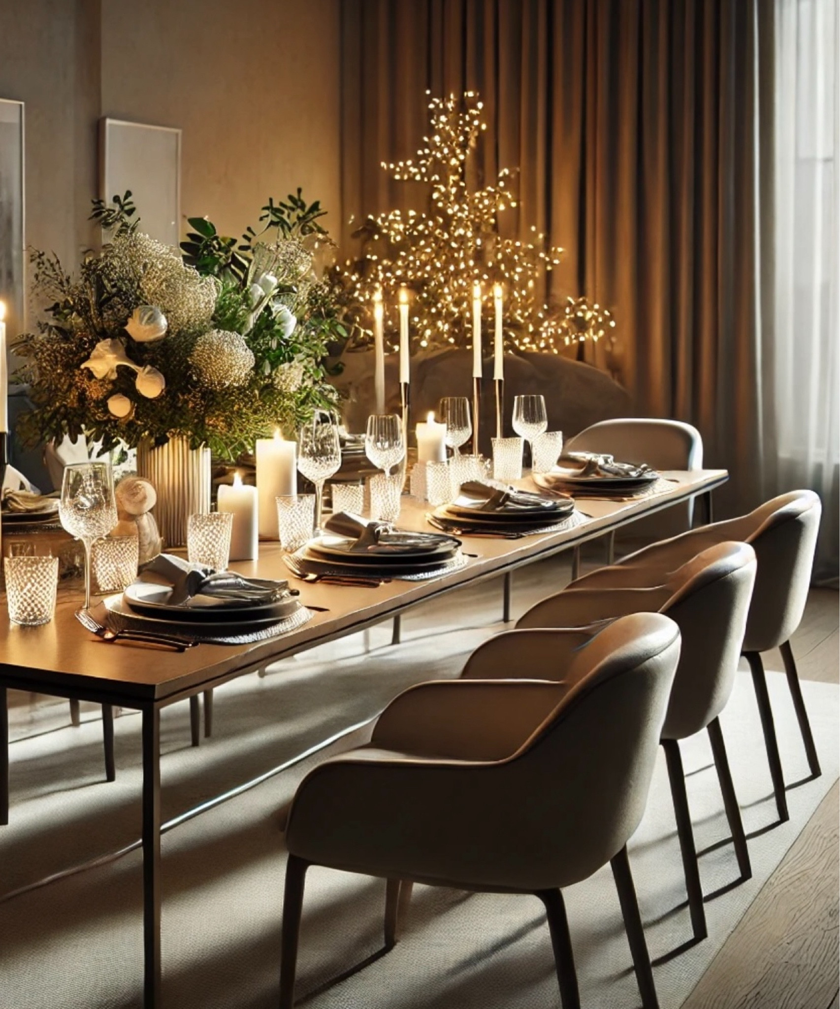 Getting the table ready for our favorite time of year! 🎄✨ Simple touches like candlelight, a pop of greenery, and a little sparkle make it feel so magical. Can’t wait to gather around with loved ones and create memories. 🕯️❤️ #HolidayAtHome #CozyChristmas

#LTKHoliday #LTKCyberWeek #LTKSaleAlert