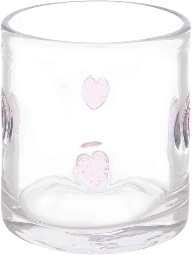Hobby Lobby Valentine's Icon Glass Tumbler with Red or Pink Hearts, 12 Ounces, 4 Inch Height, Foo... | Amazon (US)