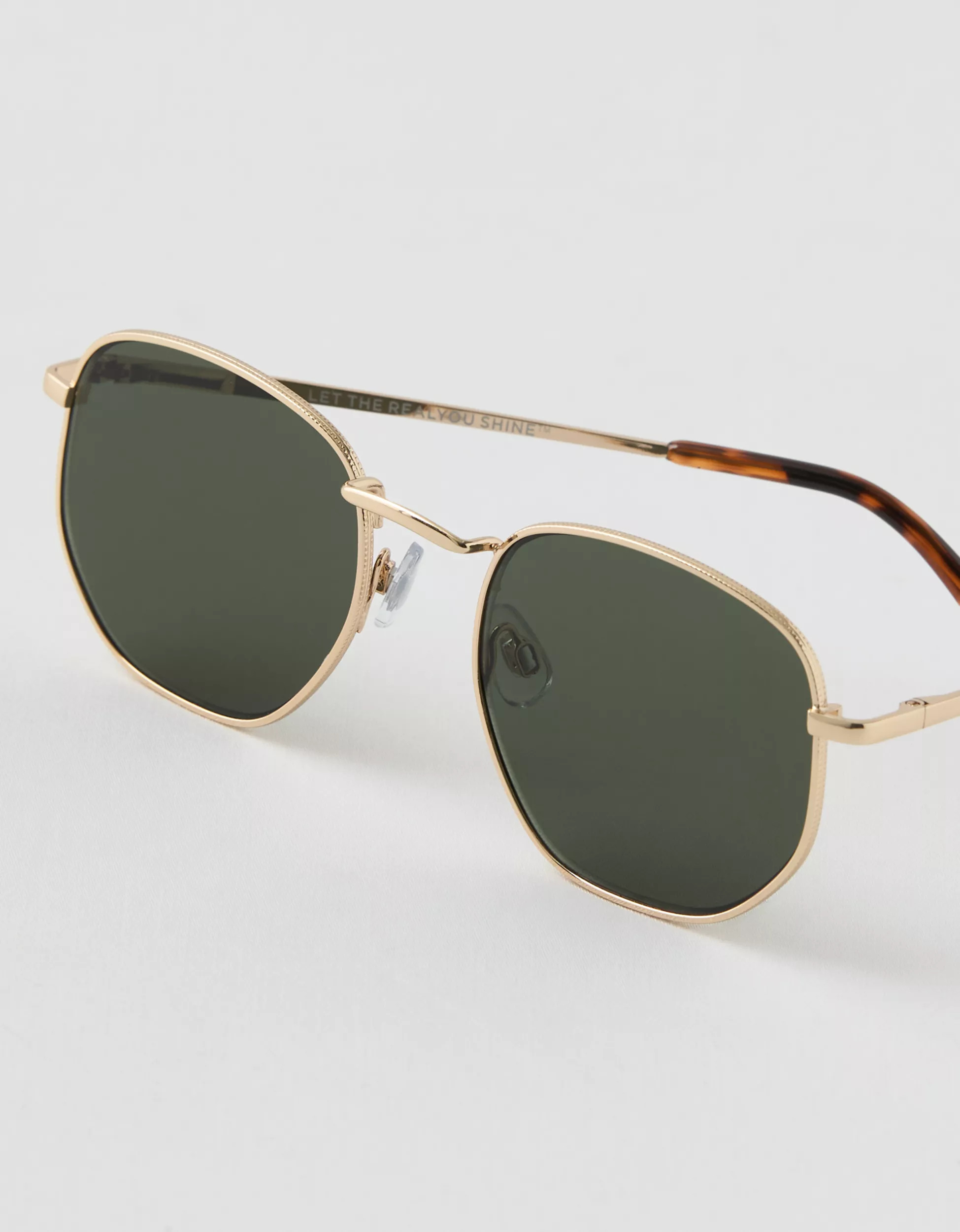 Aerie Round Hexagon Sunglasses | Aerie