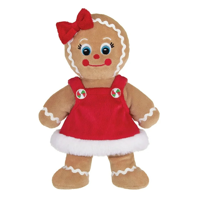 Bearington Holly Ginger Plush Stuffed Animal Gingerbread Girl, 10 Inches | Walmart (US)