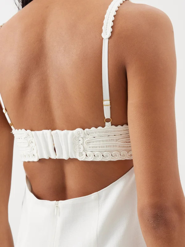 Lucinda embroidered-bustier woven maxi dress | CLEA | Matches (US)